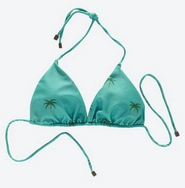 Bikinitop OAS Women Blue Palm