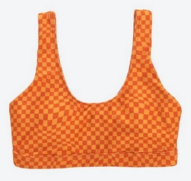 Bikinitop OAS Women Orange Chess Sport