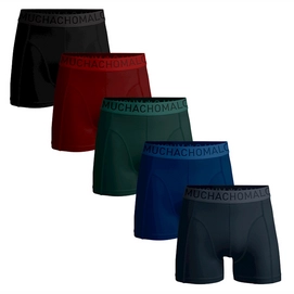 Boxershort Muchachomalo Men Light Cotton Solid Blue (5-Pack)-XXL