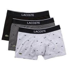 Boxers Lacoste Men Casual Black / Flamed Grey (Set of 3)-M