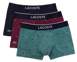 Boxershort Lacoste Men Casual Zwart / Rood / Groen (Set van 3)