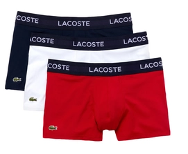 Boxershort Lacoste Men Motion Classics Navy Blauw / Wit / Rood (Set van 3)