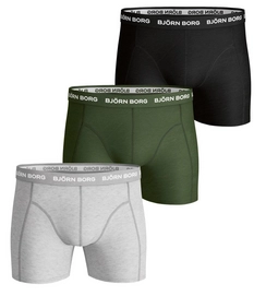 Boxershort Björn Borg Men Essenstial Solid Grey Melange (3-pack)