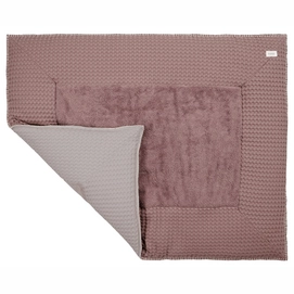 Boxkleed Koeka Wafel Amsterdam Plum Misty Grey (75 x 95 cm)