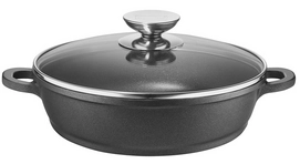 Braadpan Berndes Vario Click Zwart Met Glazen Deksel 24 cm