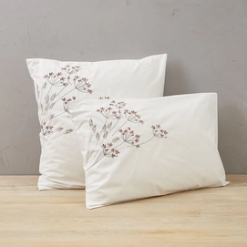 Taie d'oreiller Sylvie Thiriez Brindilles Brodée Percale (50 x 70 cm)