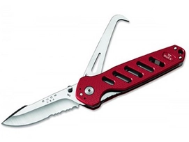Pocket Knife Buck Alpha CrossLock Hoof Pick Red