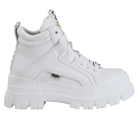 Sneakers Buffalo Women Aspha NC Mid White Imi Nappa Vegan-Shoe size 40