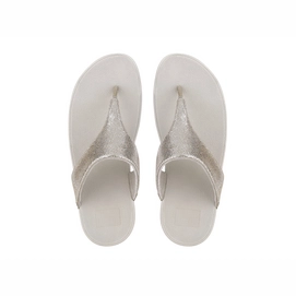Slipper FitFlop Shimmy™ Suede Toe-Post Silver