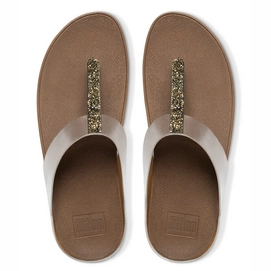 Slipper FitFlop Fino™ Toe-Post Bronze