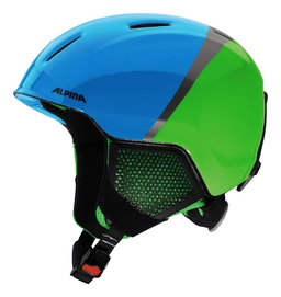 Skihelm Alpina Carat LX Green Blue Grey Kids