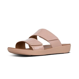 FitFlop Carin™ Patent Slides Beechwood