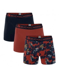 Boxershorts Muchachomalo Chame Print Red Navy Herren (3-teilig)