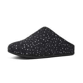 FitFlop Chrissie™ Dotty Glitz Slippers Charcoal