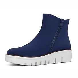 FitFlop Chunky™ Zip Ankle Boots Aurora Blue Damen