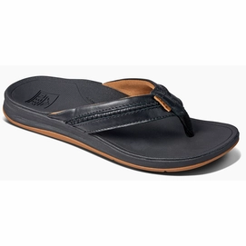 Slipper Reef Men Leather Ortho-Coast Noche