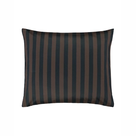 Taies d'oreiller Marc O'Polo Classic Stripe Marine Earth Brown Satin de Coton (65 x 65 cm)