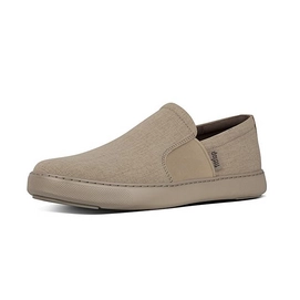 FitFlop Men Collins™ Soft Canvas Slip-Ons Timberwolf