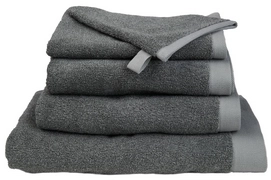 Douchelaken vtwonen Groove Basic Grey (70 x 140 cm)