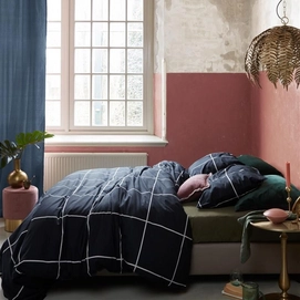 Bettwäsche At Home by Beddinghouse Simple Navy Baumwolle