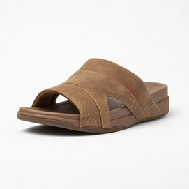 FitFlop Men Freeway III Slides Rich Brown