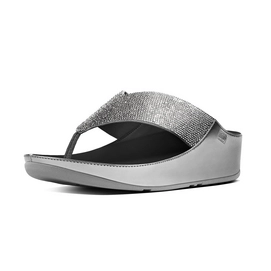Slipper FitFlop Crystall Microfiber Pewter