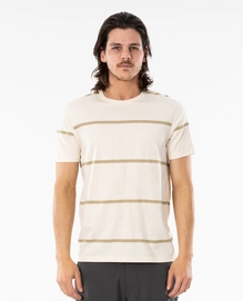 T-Shirt Rip Curl Men Saltwater Culture Sundown Stripe Tee Bone