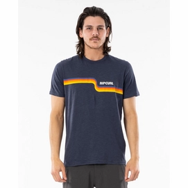 T-Shirt Rip Curl Surf Revival Tee Navy Herren