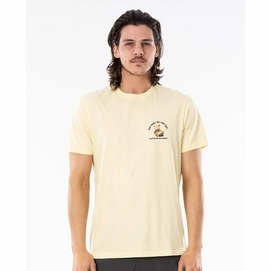 T-Shirt Rip Curl Hommes Endless Search Tee Pale Yellow