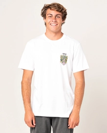 T-Shirt Rip Curl Men Destination Animals White