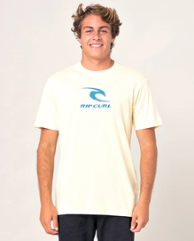 T-Shirt Rip Curl Hommes Icon Used SS Tee Pale Yellow