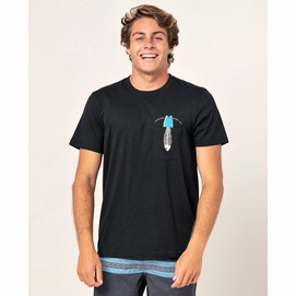 T-Shirt Rip Curl Men In Da Pocket Tee SS Black