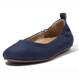 FitFlop Women Allegro Ballerina Suede Midnight Navy