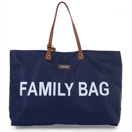 Wickeltasche Childhome Family Bag Blau Weiß