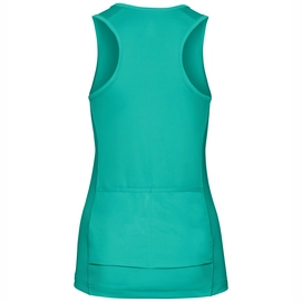 Fietsshirt Odlo Womens Singlet Sella Pool Green Placed Print