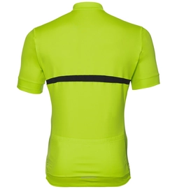 Fietsshirt Odlo Mens Stand-Up Collar S/S Full Zip Fujin Acid Lime