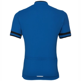 Fietsshirt Odlo Mens Stand-Up Collar S/S 1/2 Zip Breeze Energy Blue