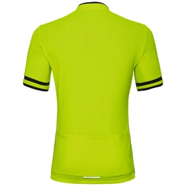 Fietsshirt Odlo Mens Stand-Up Collar S/S 1/2 Zip Breeze Acid Lime