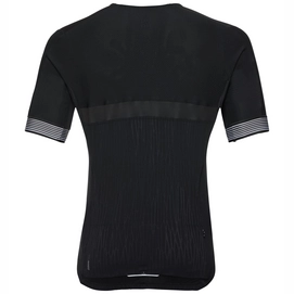 Fietsshirt Odlo Mens Shirt S/S Full Zip Ceramicool X-Light Black