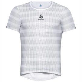 Fietsshirt Odlo Men S/S Zeroweight White Odlo Silver Grey