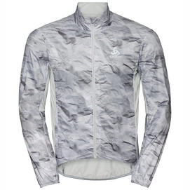 Fietsjack Odlo Men Fujin Odlo Silver Grey Paper Print