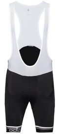Fietsbroek Odlo Men Tights Short Suspenders Flash X Black White