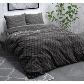 Dekbedovertrek Sleeptime Cheng Anthracite Flanel