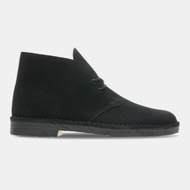 Chaussures à Lacets Clarks Originals Desert Boot Men Black Suede 2021