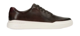 Baskets Cole Haan Men GrandPro Rally Laser Cut Sneaker Tawny Port Handstain