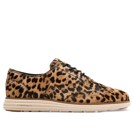 Sneaker Cole Haan Women OriginalGrand Wingtip Oxford Leopard Print Haircalf-Ivory-Schuhgröße 39