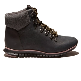 Cole Haan Women Zerogrand Hiker Boot Black Shearling
