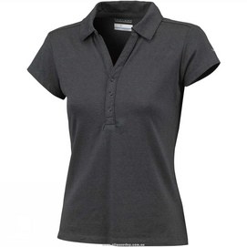 Poloshirt Columbia Shadow Time Schwarz Grill Damen