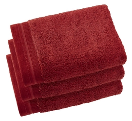 Serviette Invité De Witte Lietaer Contessa Dark Red (40 x 60 cm) (Lot de 3)