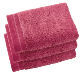 Serviette Invité De Witte Lietaer Contessa Fuchsia Rose (40 x 60 cm) (Lot de 3)